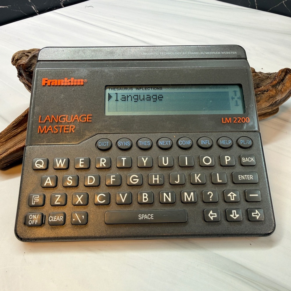 Franklin Language Master LM-2200 Electronic Dictionary Thesaurus Spellblaster II